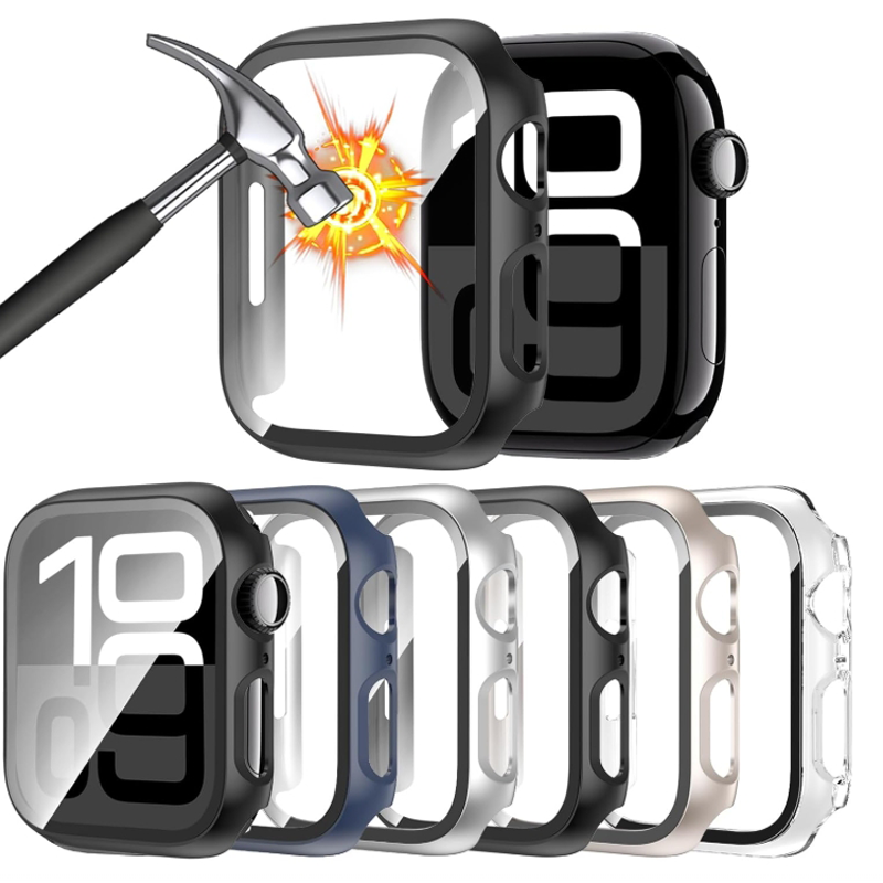 Smartwatch Band Accessories - 強化ガラス + ケース Apple Watch 44