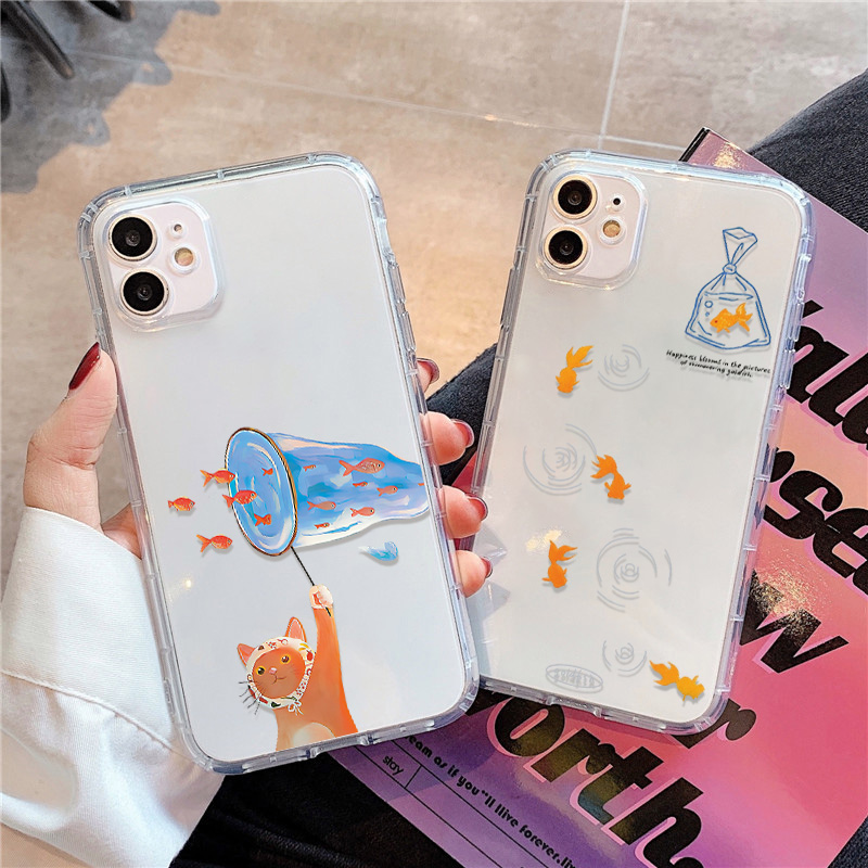 Apple Iphone 15 - 素敵な魚柄クリアスマホケース iPhone 14 16 15 11
