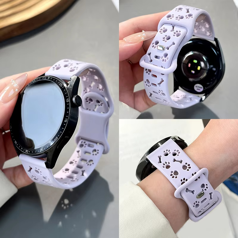 Titan Smartwatch Accessories - 20/22mm中空犬足型ストラップ samsung galaxy 7/FE/6 Correa Huawei