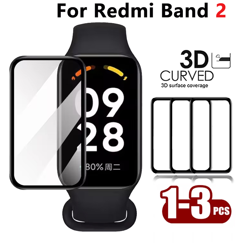 Smartwatch Band Accessories - Xiaomi-スマートウォッチ用の3D複合フィルム,スマートウォッチ用のソフトTPUフィルム,1〜3個
