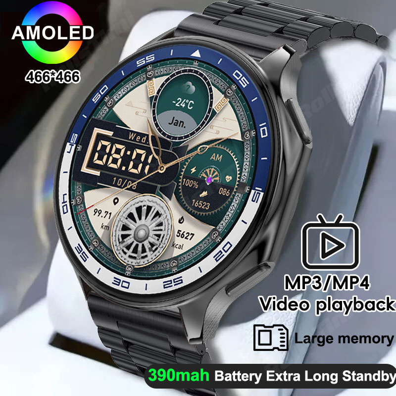 Smartwatch X - 1.43 AMOLED スマートウォッチ 3D サラウンドビジョンプレーヤー 4
