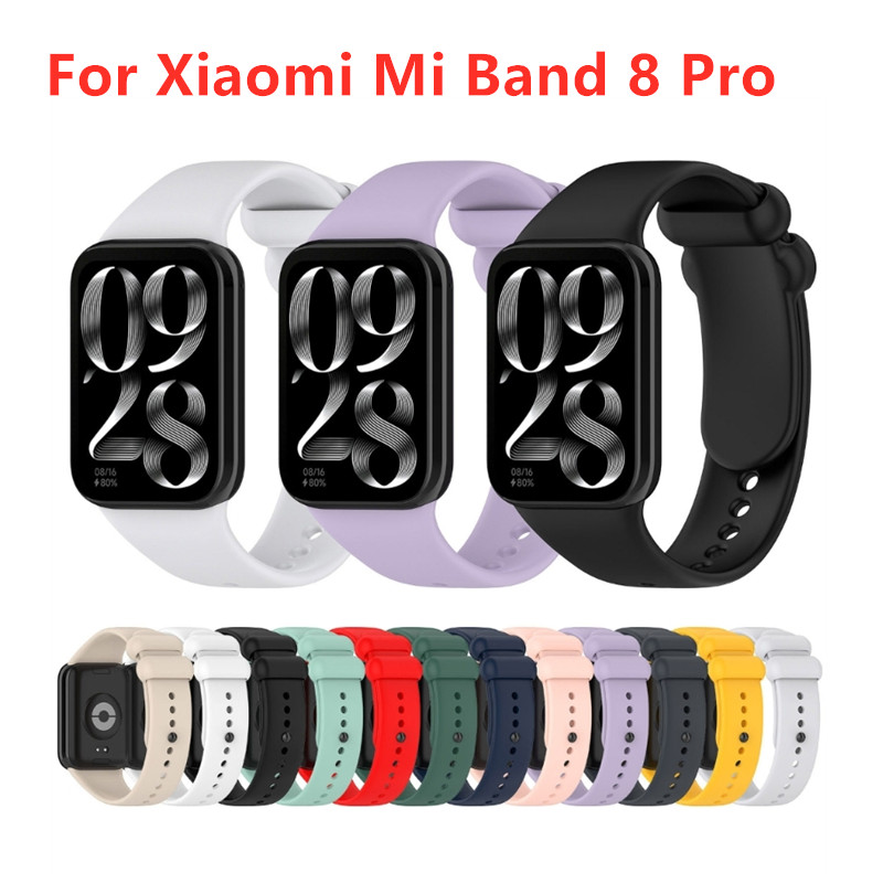 Android Smartwatch Accessories - Xiaomi Mi Band 8 pro用のソフトシリコンストラップ,交換用ソフトシリコンストラップ,スマート腕時計アクセサリー