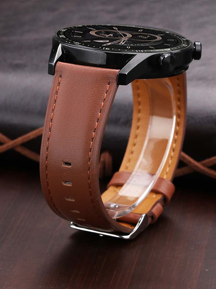 Smartwatch Accessories Shop - Huawei Watch用の純正レザーストラップ,22mm,gt2 gt3 pro,samsung galaxy gear