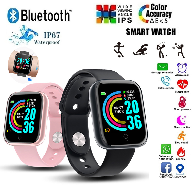 D20スマートウォッチ防水フィットネストラッカー心拍数モニタ - Smartwatch Face のレビューと価格