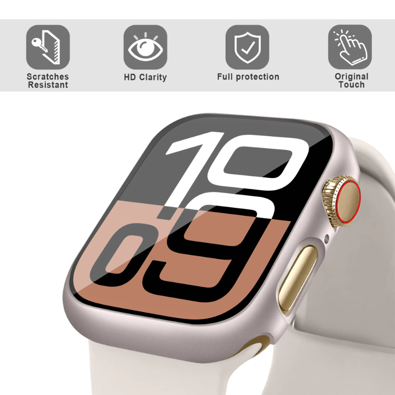 強化ガラス + ケース Apple Watch 44 ミリメ - Smartwatch Band Accessories のレビューと価格
