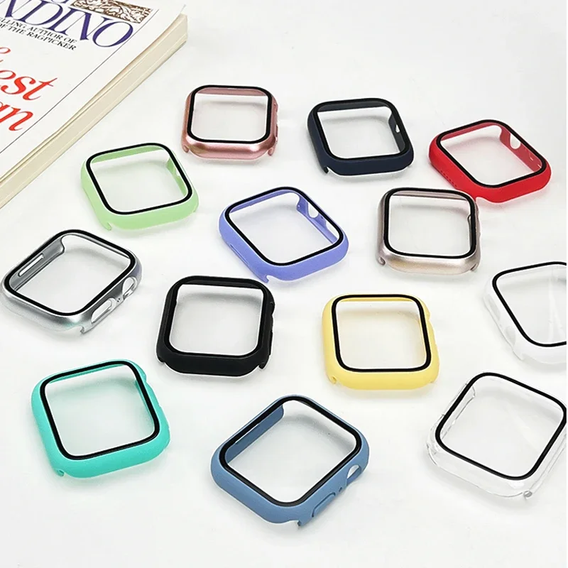 Apple Watchケース用強化ガラス+カバー 45mm  - Smartwatch Band Accessories のレビューと価格