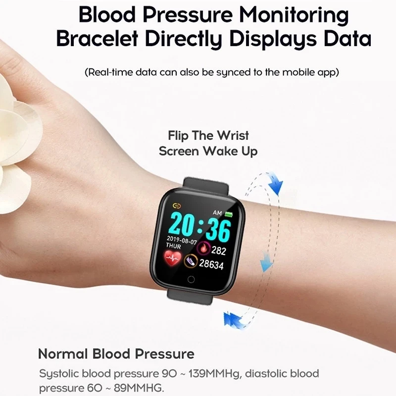 スマートウォッチ男性女性腕時計スマートウォッチメッセージフィ - Android Smartwatch Accessories のレビューと価格