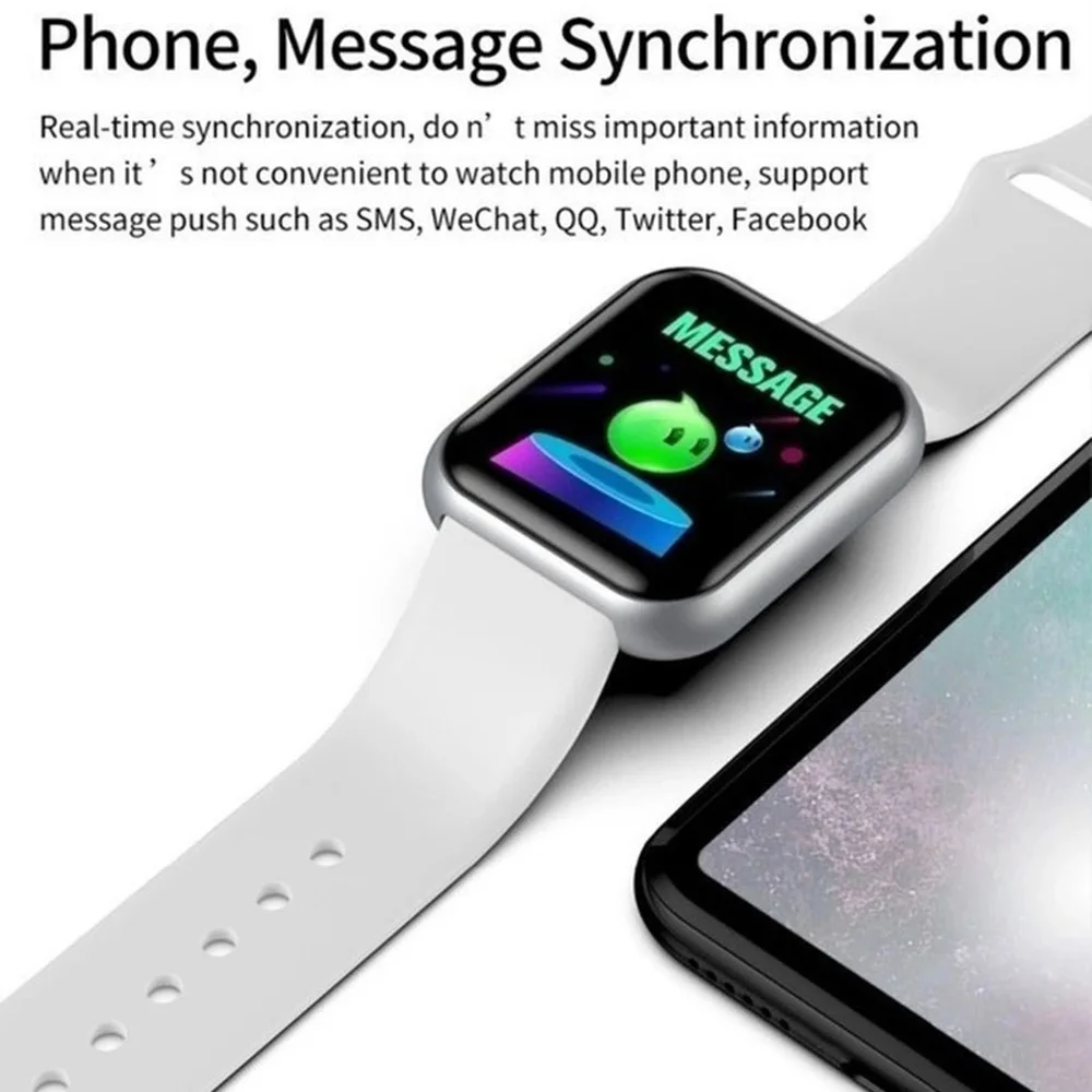 スマートウォッチ男性女性腕時計スマートウォッチメッセージフィ - Android Smartwatch Accessories のレビューと価格