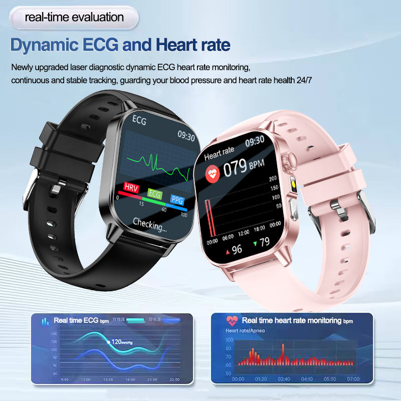 新型メンズ感情診断スマートウォッチ ECG+HRV 血液脂質 - Android Smartwatch Accessories のレビューと価格