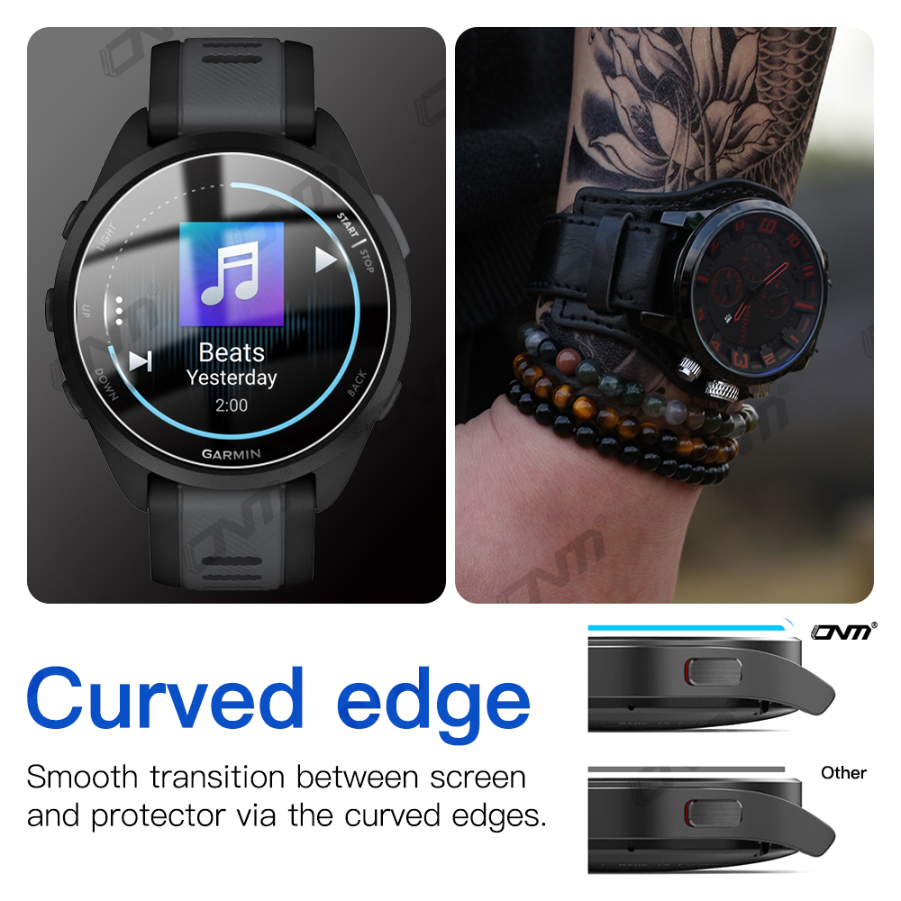 ガーミンフォアランナー用のプレミアム強化ガラス,音楽付きスマ - Motorola Smartwatch Accessories のレビューと価格