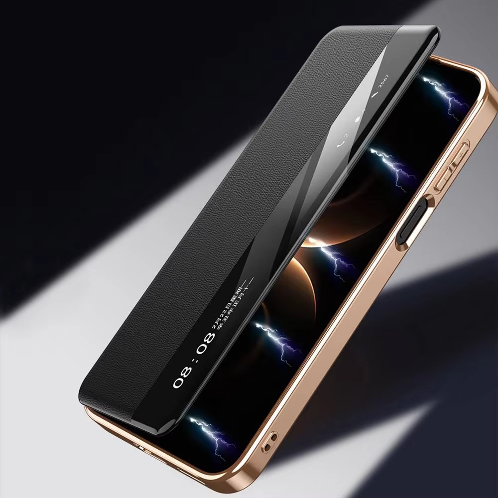 高級本革製スマートウィンドウフリップフォンケース、Huawe - Huawei Pura 70 のレビューと価格