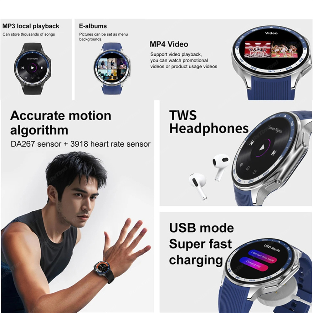 1.43 AMOLED スマートウォッチ 3D サラウンドビ - Smartwatch X のレビューと価格