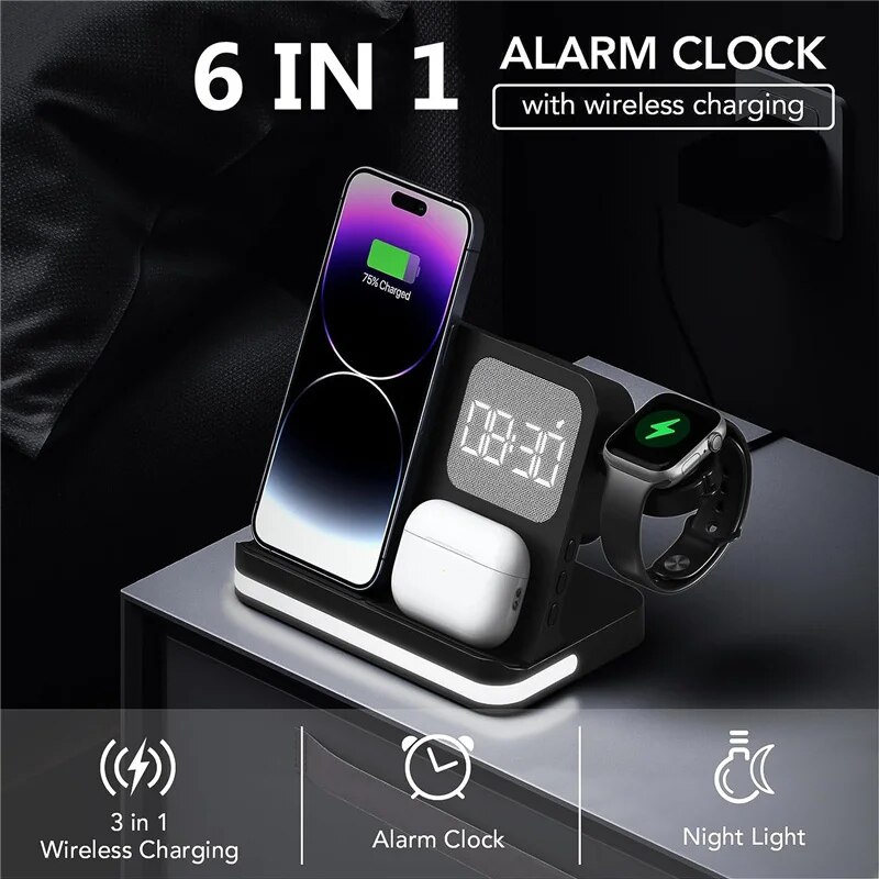 ワイヤレス充電器スタンド iPhone 15 14 サムスン - Wireless Charger Watch のレビューと価格