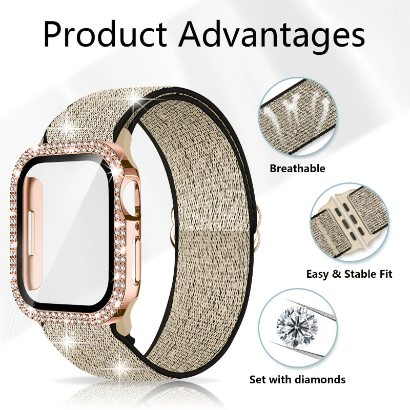 バンド + ケース Apple Watch 45 ミリメート - Smartwatch Band Accessories のレビューと価格