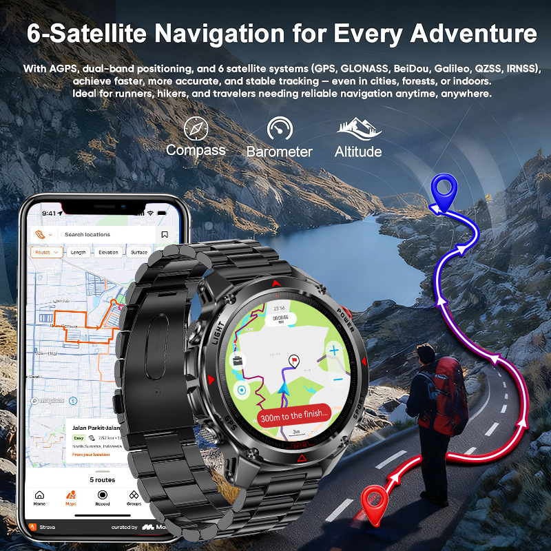 T-Rex 3 Pro ミリタリーグレード AGPS スマー - Android Smartwatch Accessories のレビューと価格