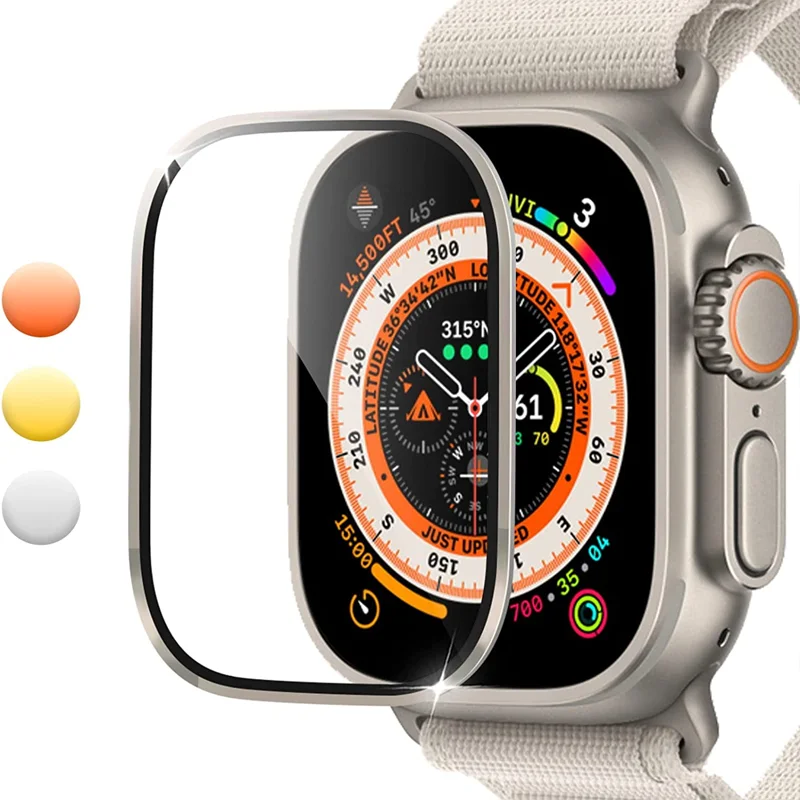 強化ガラスフィルム Apple Watch ウルトラ 49  - Smartwatch Band Accessories のレビューと価格