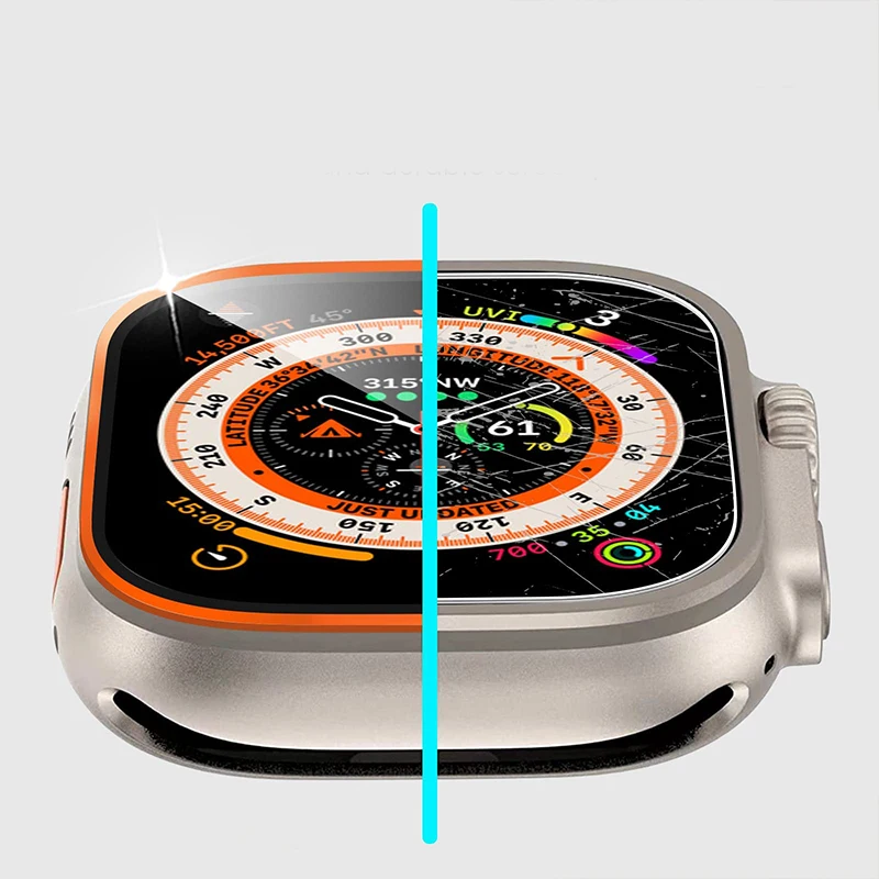 強化ガラスフィルム Apple Watch ウルトラ 49  - Smartwatch Band Accessories のレビューと価格