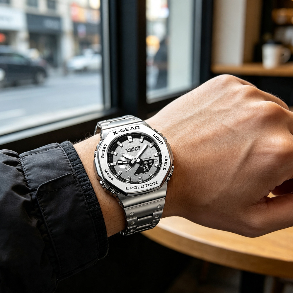 X-GEAR デュアルディスプレイデジタルスポーツウォッチ  - Smartwatch X のレビューと価格