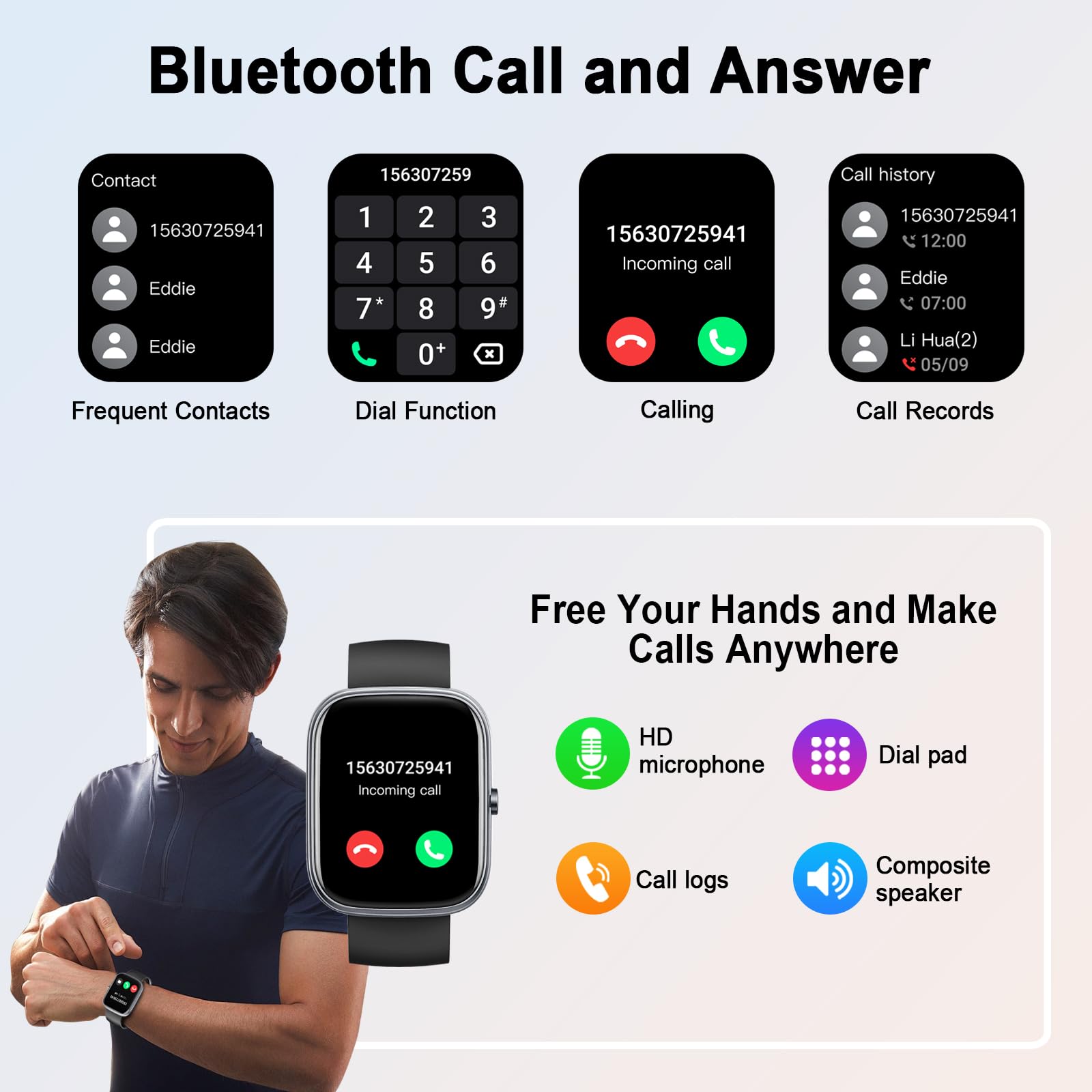 1.91インチのコネクテッドウォッチ,防水IP68,身体活動 - Smartwatch Face のレビューと価格