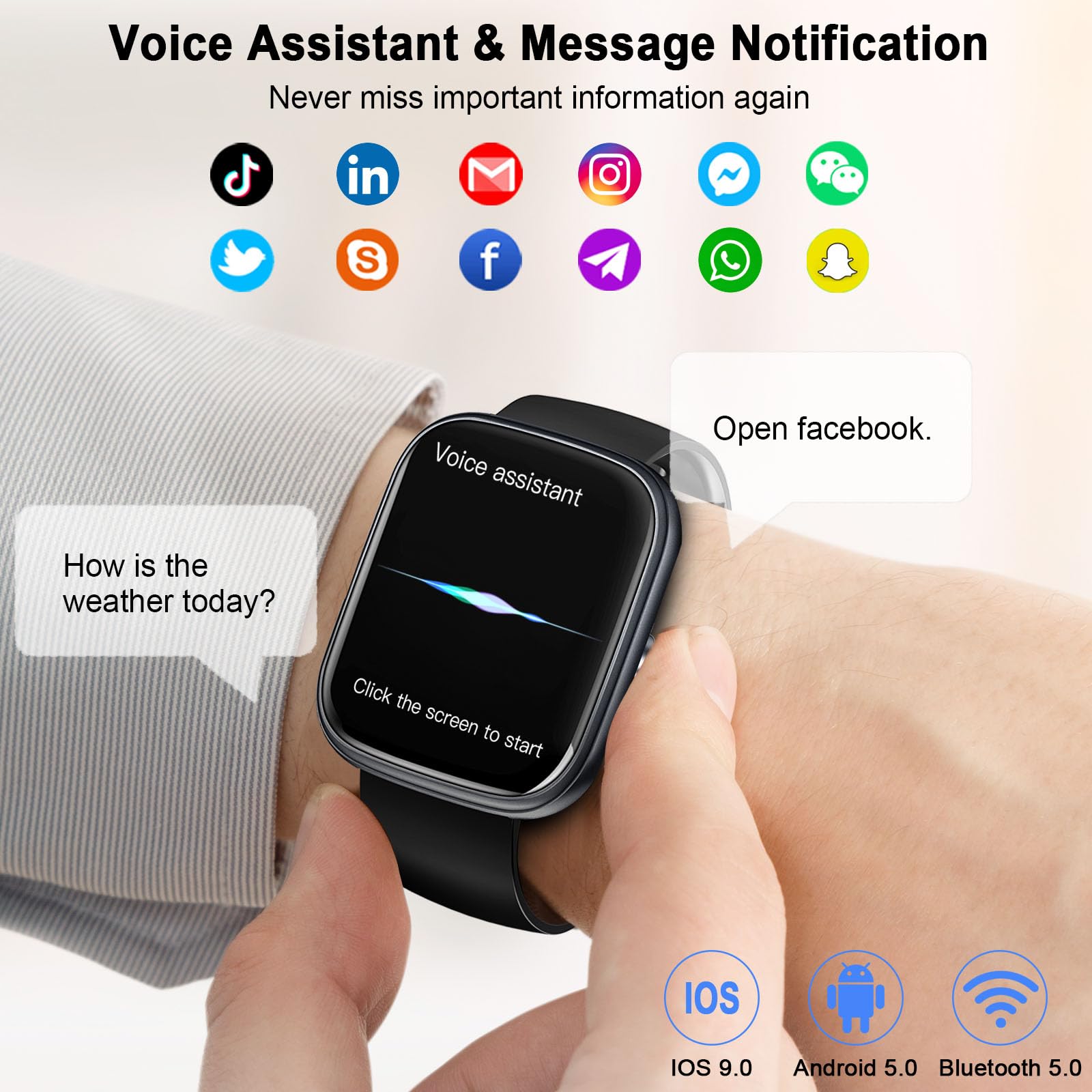 1.91インチのコネクテッドウォッチ,防水IP68,身体活動 - Smartwatch Face のレビューと価格
