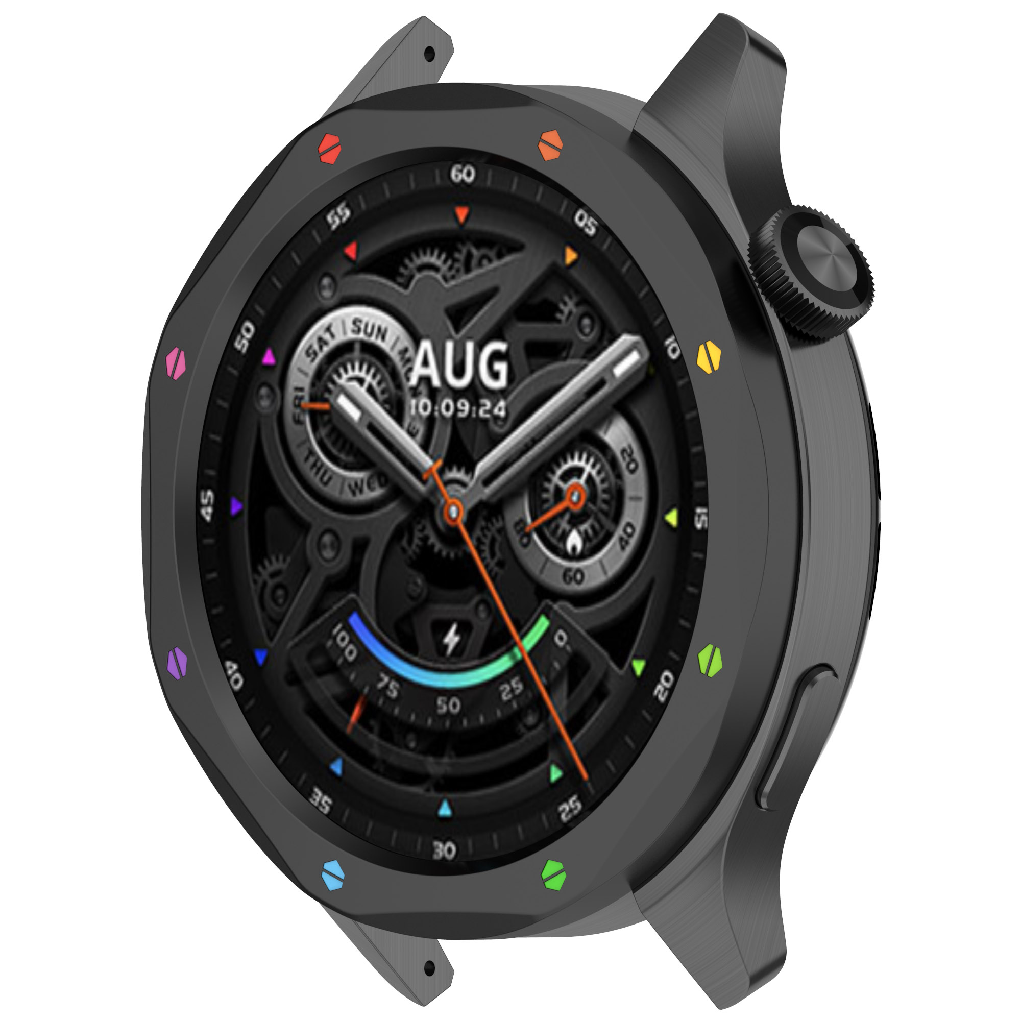 Xiaomi Watch用の金属製ベゼル付きケース,時計用の - Xiaomi Smartwatch S4 Accessories のレビューと価格