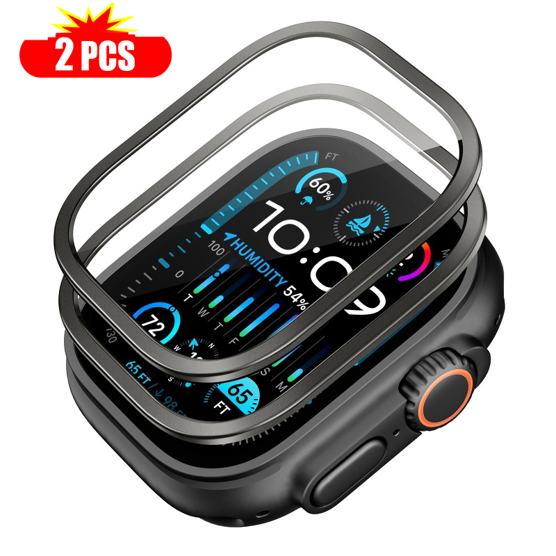 2 個強化ガラス Apple Watch ウルトラ 49 ミ - Smartwatch Straps & Accessories のレビューと価格
