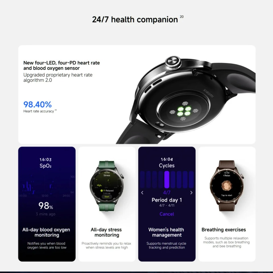 グローバル版 Xiaomi Watch S5 スマートウォッ - Smartwatch X のレビューと価格