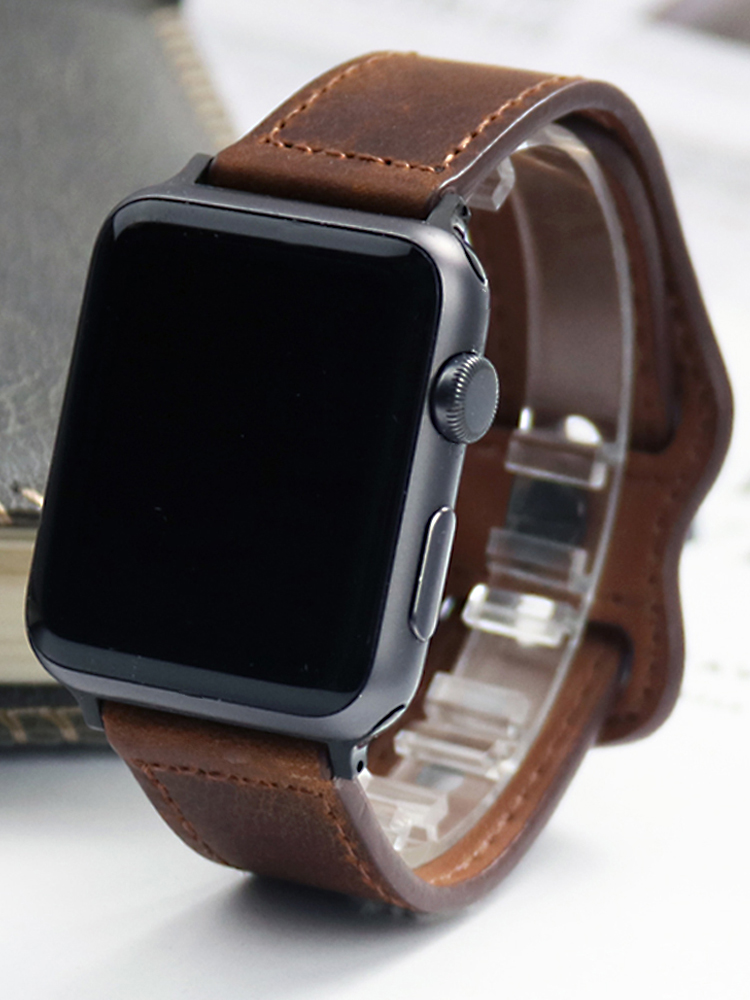 アップルウォッチ用本革ストラップ,シリーズ45/41 44  - Smartwatch Accessories Shop のレビューと価格
